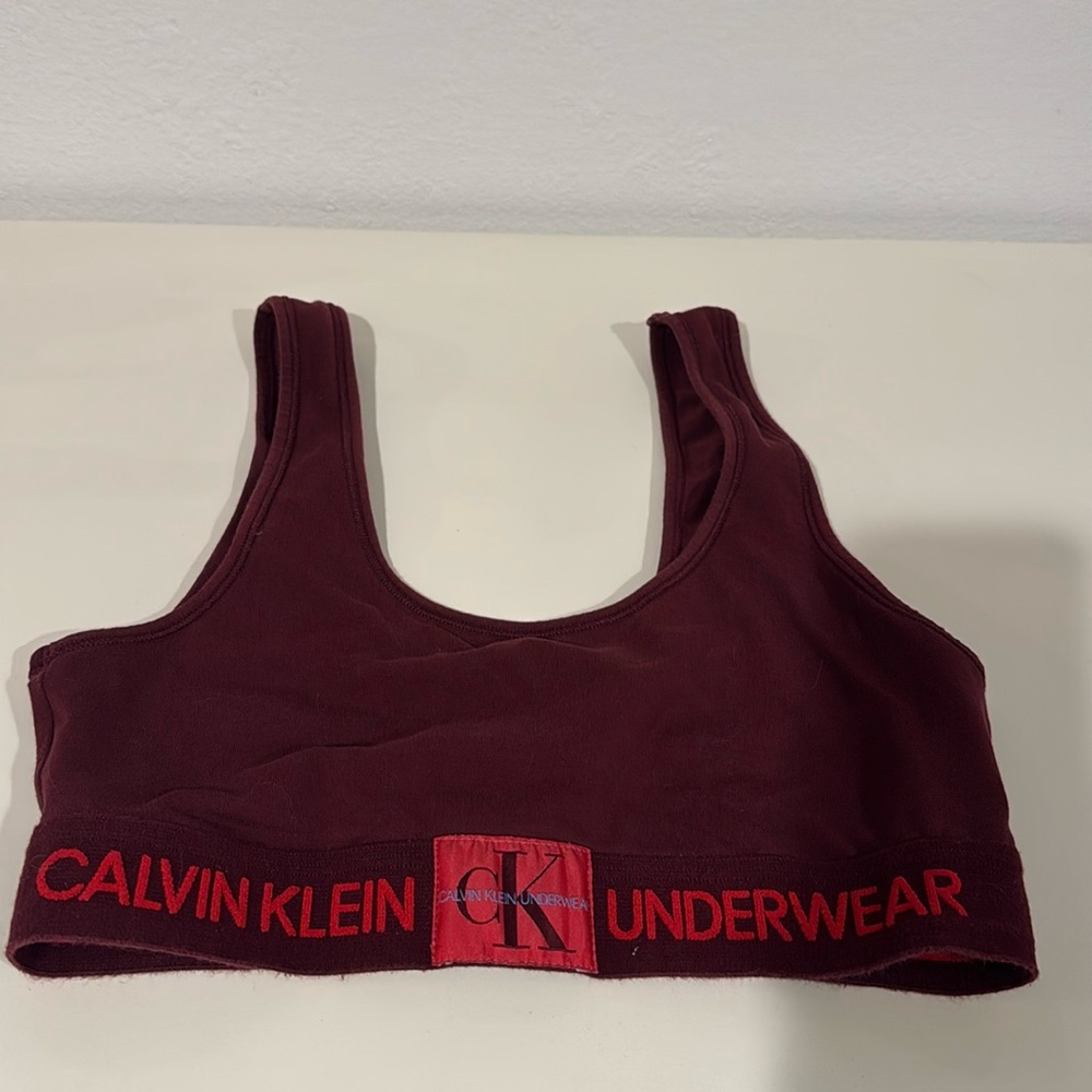 Calvin Klein logo bralette
